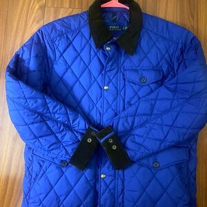 🚜 Ralph Lauren Men's Royal Blue Quilted Jacket 🚜